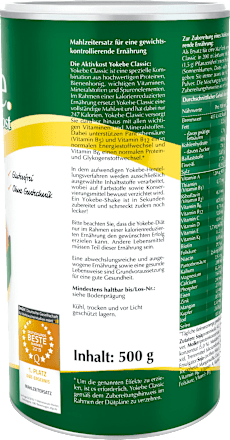 Diät Shake, Classic mit Bienenhonig Yokebe