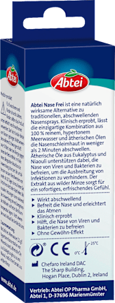 Abschwellendes Spray Nase frei Abtei