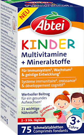 Multivitamine für Kinder Schmelztabletten Abtei