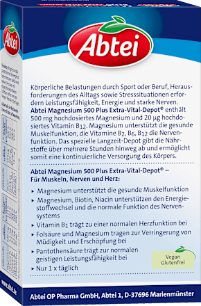 Magnesium 500 Plus Tabletten Abtei