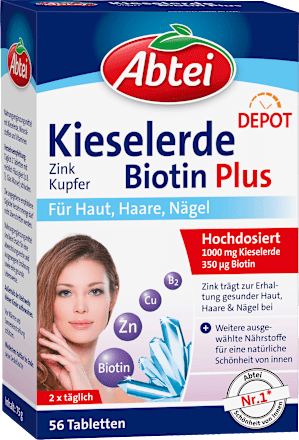 Depot Kieselerde Biotin Plus Tabletten Abtei