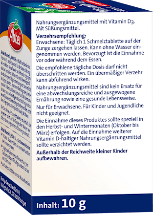 Vitamin D3 3000 I.E. Schmelztabletten Abtei