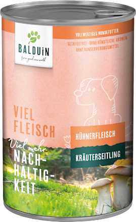 Nassfutter Hund Viel Fleisch Hühnerfleisch BALDUiN