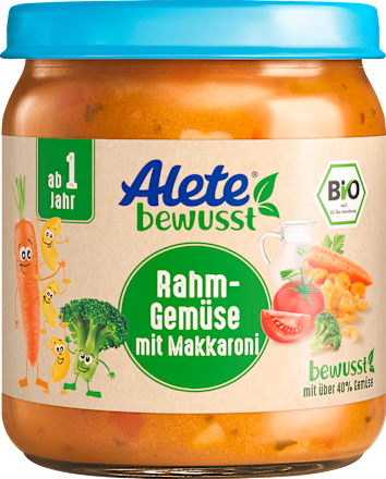 Babymenü Rahmgemüse mit Makkaroni Alete