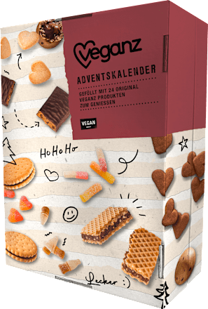 Adventskalender 2022 mit 24 veganen Snacks Veganz