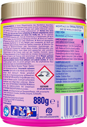 Fleckenentferner Pulver Oxi Action Pink Vanish Oxi Action