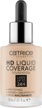 Фон дьо тен за лице HD LIQUID COVERAGE - Nr. 010 Light Beige CATRICE