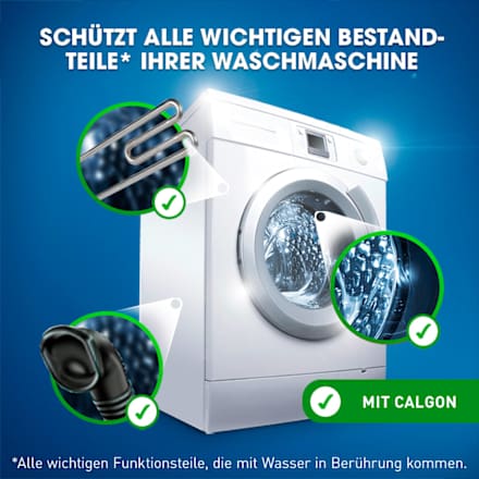 Waschmaschinenreiniger 3in1 Wasserenthärter Pulver Calgon