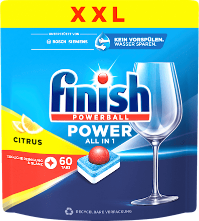 Geschirrspül-Tabs Power All in 1 Citrus XXL Finish