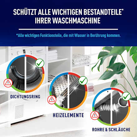 Waschmaschinenreiniger Wasserenthärter Power Tabs 4in1 Calgon