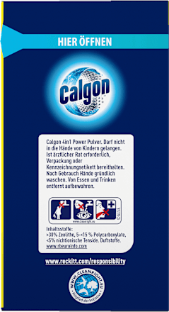 Waschmaschinenreiniger Wasserenthärter Concentrated Power Pulver 4in1 Calgon