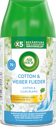Lufterfrischer Freshmatic Cotton & Weißer Flieder Nachfüllpack AirWick