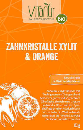 Zahnkristalle Vitanur Xylit & Orange Lebenskraftpur