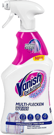 Fleckenentferner Spray Weiß Vanish Oxi Action