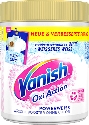 Fleckenentferner Pulver Powerweiß Vanish Oxi Action