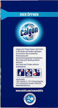 Waschmaschinenreiniger Wasserenthärter Concentrated Power Pulver 4in1 Calgon