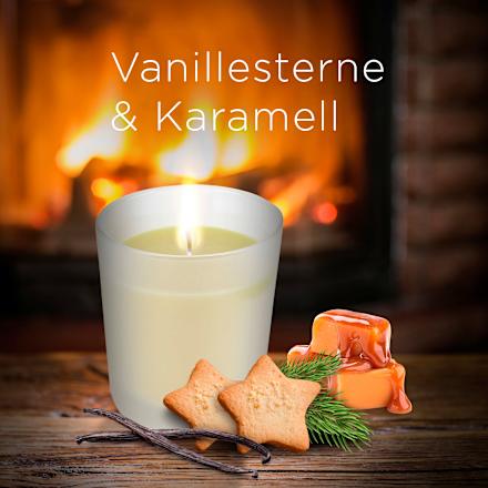 Duftkerze im Glas Vanillesterne & Karamell 220g AirWick
