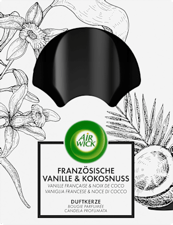 Duftkerze im Glas Vanilleschote & Kokosnuss 220g AirWick