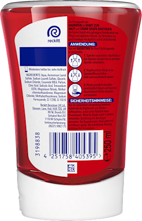 Seifenspender No Touch Cranberry Harmony, Nachfüllpack Sagrotan