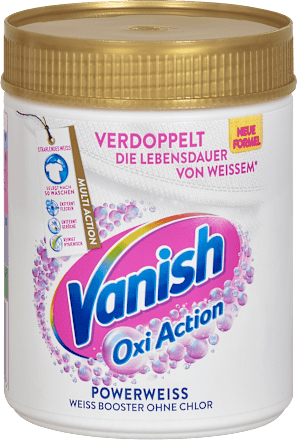 Fleckenentferner Pulver Powerweiß Vanish Oxi Action