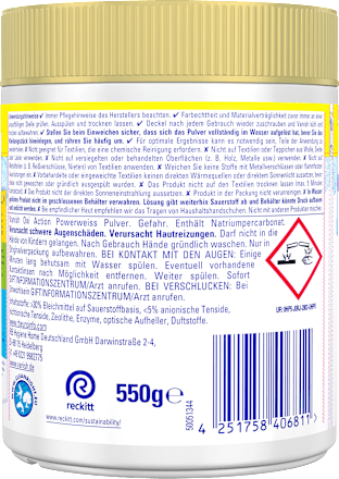 Fleckenentferner Pulver Powerweiß Vanish Oxi Action