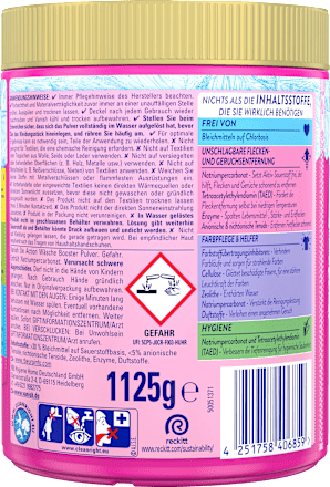 Fleckenentferner Pulver Wäsche Booster Vanish Oxi Action