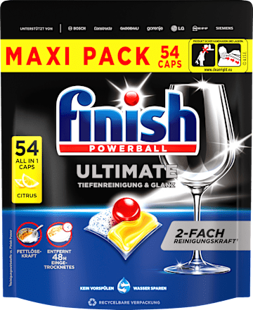Ultimate All in 1 Geschirrspül-Caps Citrus Megapack Finish
