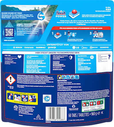 Geschirrspül-Tabs Power All in 1 Citrus XXL Finish