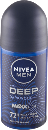 Pánsky guľôčkový antiperspirant Deep Darkwood 72h NIVEA MEN