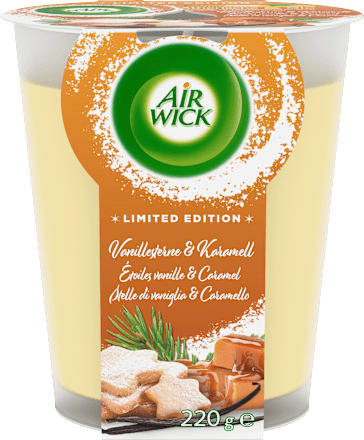 Duftkerze im Glas Vanillesterne & Karamell 220g AirWick