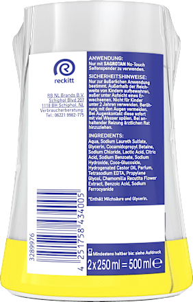 Flüssigseife No-Touch Kamille Nachfüllpack (2x250 ml) Sagrotan