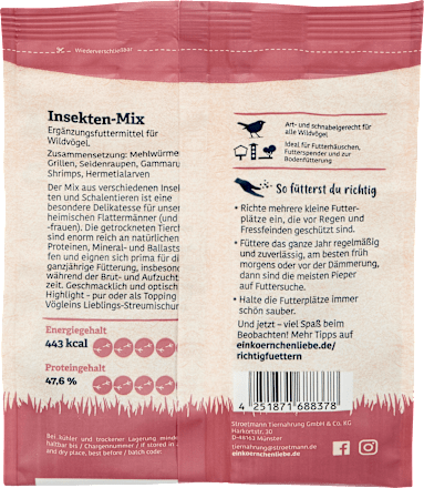 Vogelfutter Streufutter Insekten-Mix elles