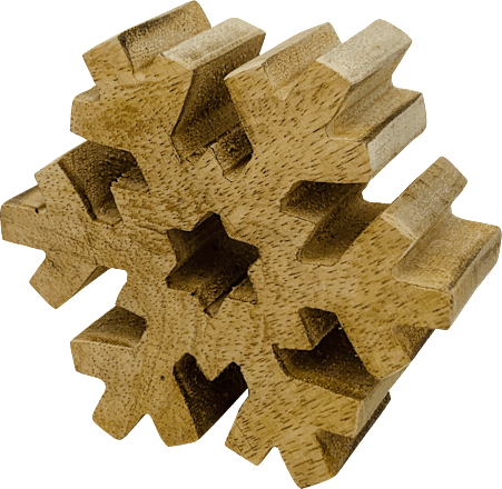 Holzschneeflocke, natur Dekorieren & Einrichten