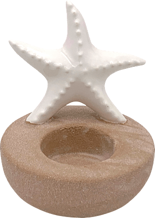 Teelichthalter aus Keramik, Seestern Dekorieren & Einrichten