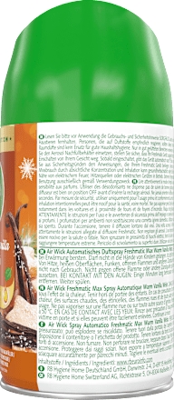 Duftspray Freshmatic Max Nachfüller Warm Vanilla Wish AirWick