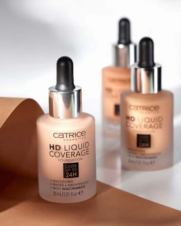 Foundation Liquid HD Coverage Waterproof 10 Light Beige CATRICE