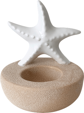 Teelichthalter aus Keramik, Seestern Dekorieren & Einrichten