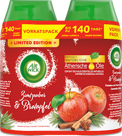 Freshmatic Zimtzauber & Bratapfel Nachfüllpack (2x250 ml) AirWick