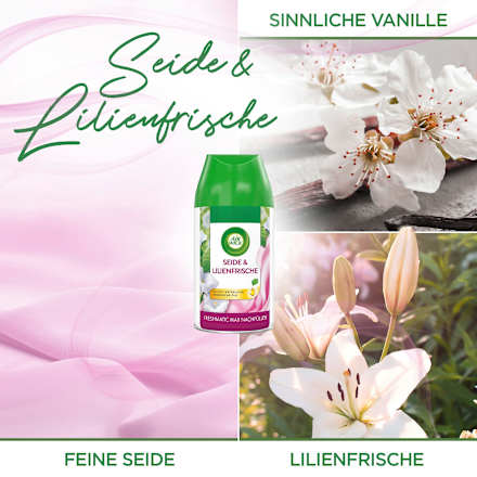 Lufterfrischer Freshmatic Seide & Lilienfrische Nachfüllpack  AirWick