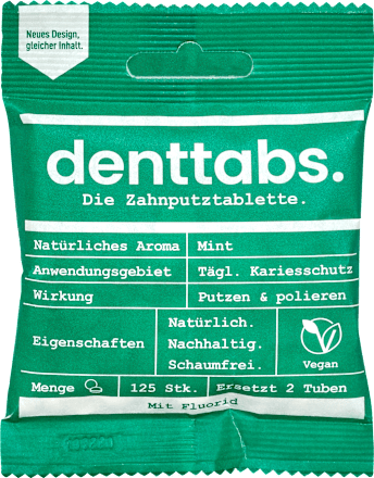 Zahnputztabletten DENTTABS