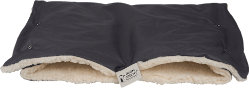 Kinderwagen-Muff, anthrazit Grünspecht