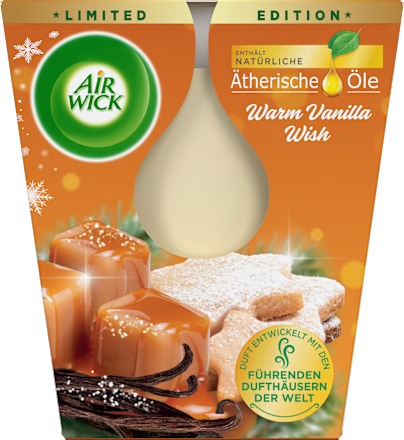 Duftkerze im Glas Warm Vanilla Wish AirWick