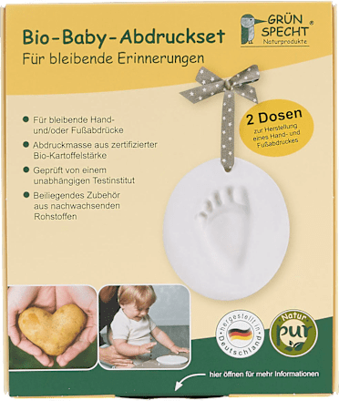 Bio-Baby-Abdruckset Grünspecht