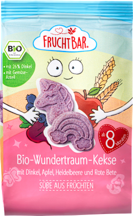 Babykekse Wundertraum mit Dinkel, Apfel und Heidelbeere ab dem 8. Monat FruchtBar