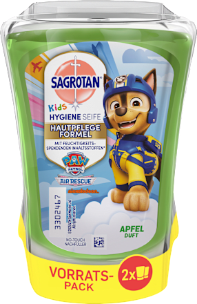 Flüssigseife No-Touch Kids, Apfel, Nachfüllpack (2x250 ml)  Sagrotan