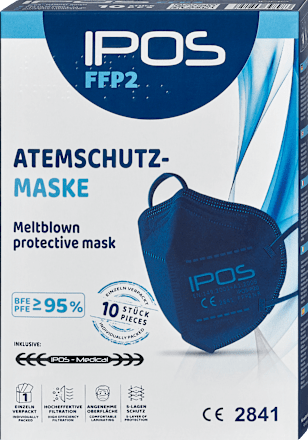 FFP2 Atemschutzmaske Blau IPOS