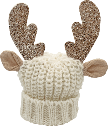 Eierwärmer mit Glittergeweih, weiß Dekorieren & Einrichten