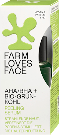 Peeling Serum AHA/BHA + Bio-Grünkohl Farm Loves Face