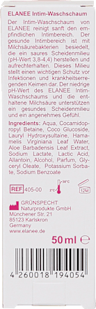 Intimpflege Waschschaum Elanee