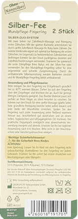 Mundpflege Fingerling Silber-Fee Grünspecht